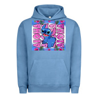 Pigment Pebble Blue aloha stitch Urban Hoodie - Zillion Design Studio