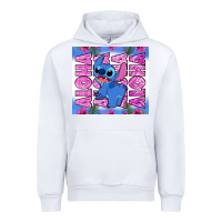 White aloha stitch Urban Hoodie - Zillion Design Studio