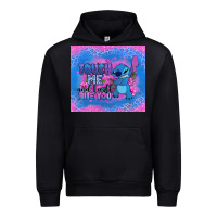 Black touch me and i will bite you stitch Urban Hoodie - Zillion Design Studio