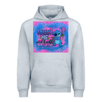 Heather Grey touch me and i will bite you stitch Urban Hoodie - Zillion Design Studio