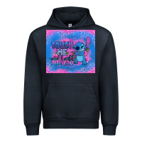 Navy touch me and i will bite you stitch Urban Hoodie - Zillion Design Studio