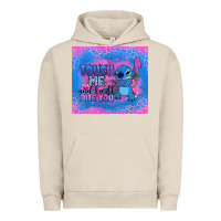 Pigment French Oak touch me and i will bite you stitch Urban Hoodie - Zillion Design Studio