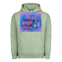 Pigment Oil Green touch me and i will bite you stitch Urban Hoodie - Zillion Design Studio