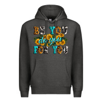 Charcoal Heather be you do you for you Premium Hoodie - Zillion Design Studio