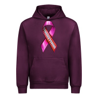 Mauve Wine Breast Cancer Ribbon American Football Urban Hoodie - texasbilliewilder