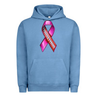 Pigment Pebble Blue Breast Cancer Ribbon American Football Urban Hoodie - texasbilliewilder