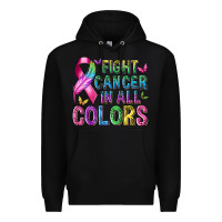 Black fight cancer in all colors Premium Hoodie - texasbilliewilder