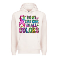 Pale Pink fight cancer in all colors Premium Hoodie - texasbilliewilder