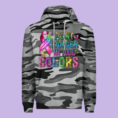 Fight Cancer In All Colors Premium Hoodie Designed By Texasbilliewilder