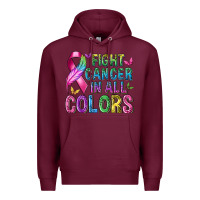 Burgundy fight cancer in all colors Premium Hoodie - texasbilliewilder