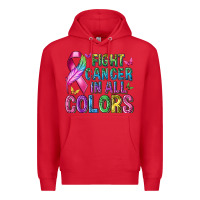 Red fight cancer in all colors Premium Hoodie - texasbilliewilder