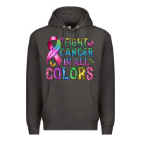 Smoke fight cancer in all colors Premium Hoodie - texasbilliewilder