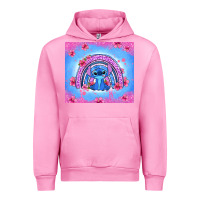 Fuchsia Pink stitch rainbow Urban Hoodie - Zillion Design Studio