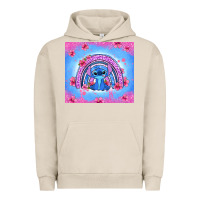 Pigment French Oak stitch rainbow Urban Hoodie - Zillion Design Studio