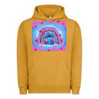 Pigment Peanut Butter stitch rainbow Urban Hoodie - Zillion Design Studio