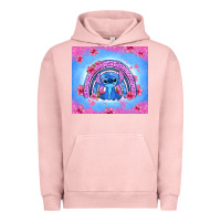 Pigment Salmon stitch rainbow Urban Hoodie - Zillion Design Studio