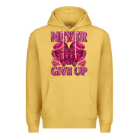 Antique Gold never give up cancer Premium Hoodie - texasbilliewilder