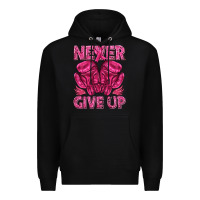 Black never give up cancer Premium Hoodie - texasbilliewilder