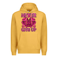 Mustard never give up cancer Premium Hoodie - texasbilliewilder