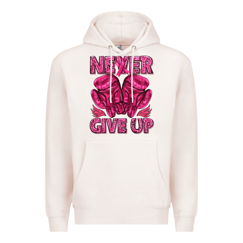 Never Give Up Cancer Premium Hoodie by texasbilliewilder | Teevron
