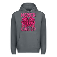 Rock never give up cancer Premium Hoodie - texasbilliewilder