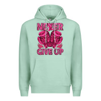 Seafoam never give up cancer Premium Hoodie - texasbilliewilder