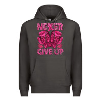 Smoke never give up cancer Premium Hoodie - texasbilliewilder