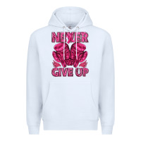 White never give up cancer Premium Hoodie - texasbilliewilder
