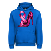Cobalt Breast Cancer Ribbon and Heels Urban Hoodie - texasbilliewilder