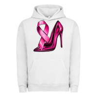 Pigment Lunar Rock Breast Cancer Ribbon and Heels Urban Hoodie - texasbilliewilder