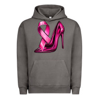 Pigment Tornado Breast Cancer Ribbon and Heels Urban Hoodie - texasbilliewilder