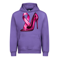Tulip Breast Cancer Ribbon and Heels Urban Hoodie - texasbilliewilder