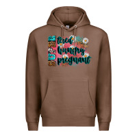 Chestnut super tired super hungry super pregnant Premium Hoodie - Zillion Design Studio