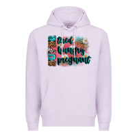Lilac super tired super hungry super pregnant Premium Hoodie - Zillion Design Studio