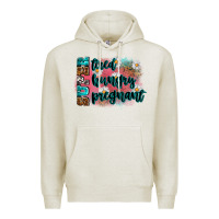 Oatmeal Heather super tired super hungry super pregnant Premium Hoodie - Zillion Design Studio