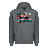 Rock super tired super hungry super pregnant Premium Hoodie - Zillion Design Studio
