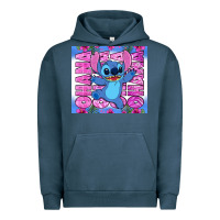 Pigment Midnight Navy stitch ohana Urban Hoodie - Zillion Design Studio