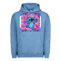 Pigment Pebble Blue stitch ohana Urban Hoodie - Zillion Design Studio