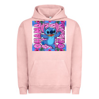 Pigment Salmon stitch ohana Urban Hoodie - Zillion Design Studio