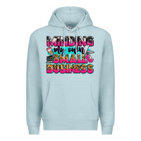 Blue Mist minding my own small business Premium Hoodie - Zillion Design Studio
