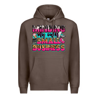 Coffee minding my own small business Premium Hoodie - Zillion Design Studio