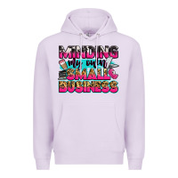Lilac minding my own small business Premium Hoodie - Zillion Design Studio