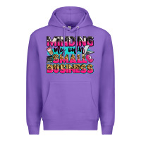 Purple minding my own small business Premium Hoodie - Zillion Design Studio