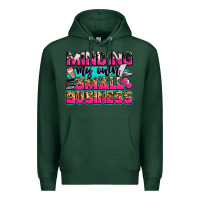 Sports Green minding my own small business Premium Hoodie - Zillion Design Studio