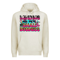 Oatmeal Heather minding my own small business Premium Hoodie - Zillion Design Studio
