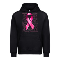 Black Breast Cancer Ribbon Hope Love Faith Urban Hoodie - texasbilliewilder