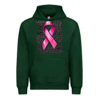 Forest Green Breast Cancer Ribbon Hope Love Faith Urban Hoodie - texasbilliewilder