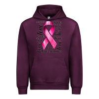 Mauve Wine Breast Cancer Ribbon Hope Love Faith Urban Hoodie - texasbilliewilder