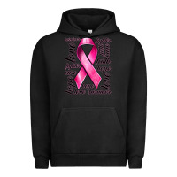 Pigment Black Breast Cancer Ribbon Hope Love Faith Urban Hoodie - texasbilliewilder
