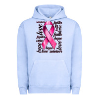 Pigment Grape Ice Breast Cancer Ribbon Hope Love Faith Urban Hoodie - texasbilliewilder
